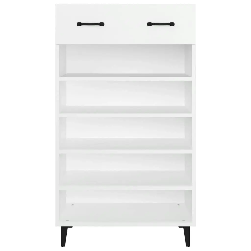 Shoe Cabinet White 60x35x105 cm Engineered Wood 812789