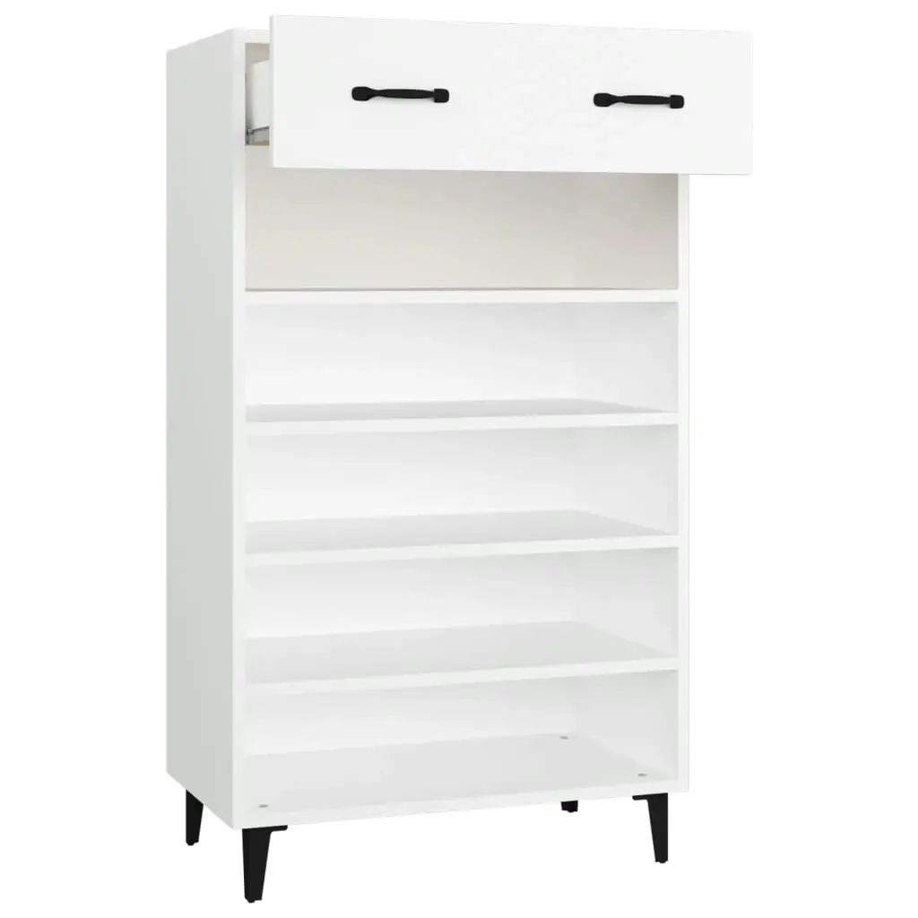 Shoe Cabinet White 60x35x105 cm Engineered Wood 812789