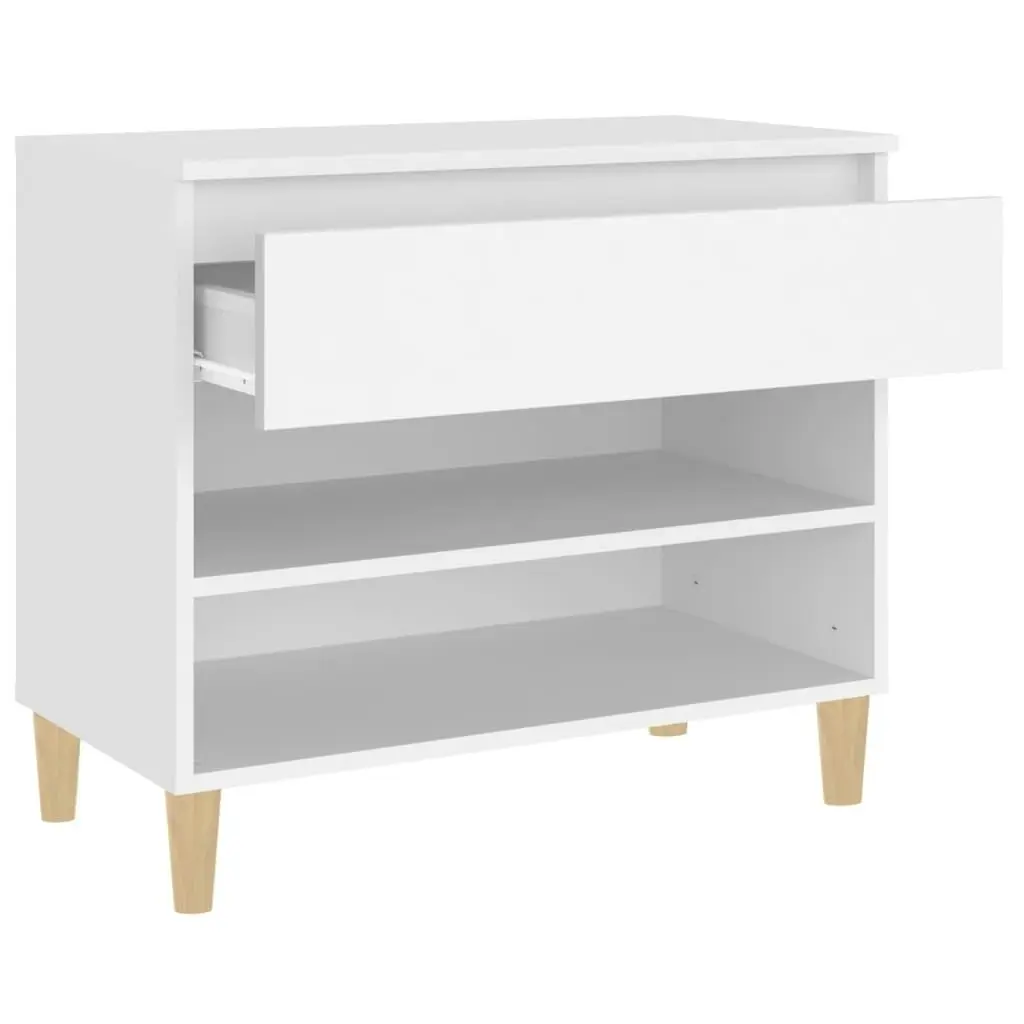 Shoe Cabinet White 70x36x60 cm Engineered Wood 819756