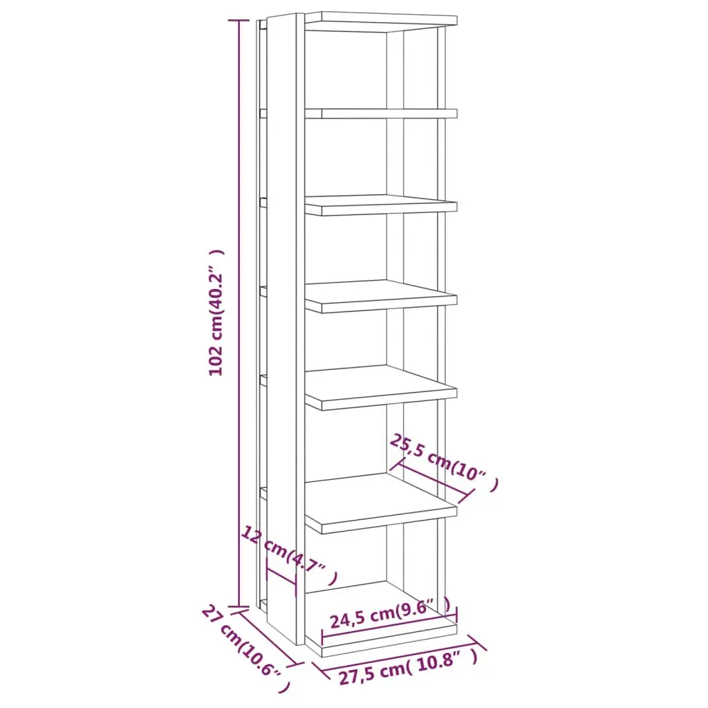 Shoe Cabinets 2 pcs High Gloss White 27.5x27x102 cm 808498