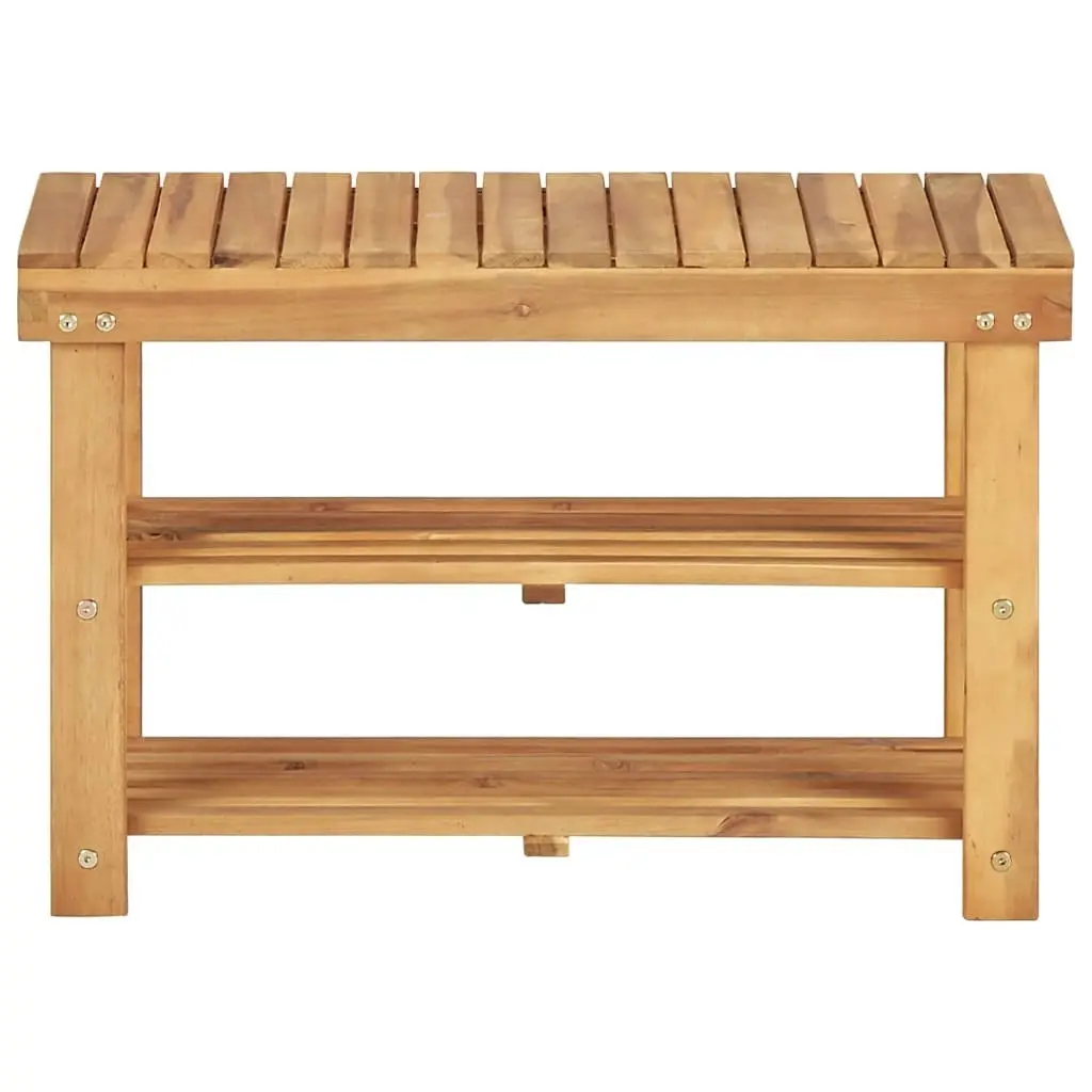 Shoe Rack 70x32x46 cm Solid Acacia Wood 45930