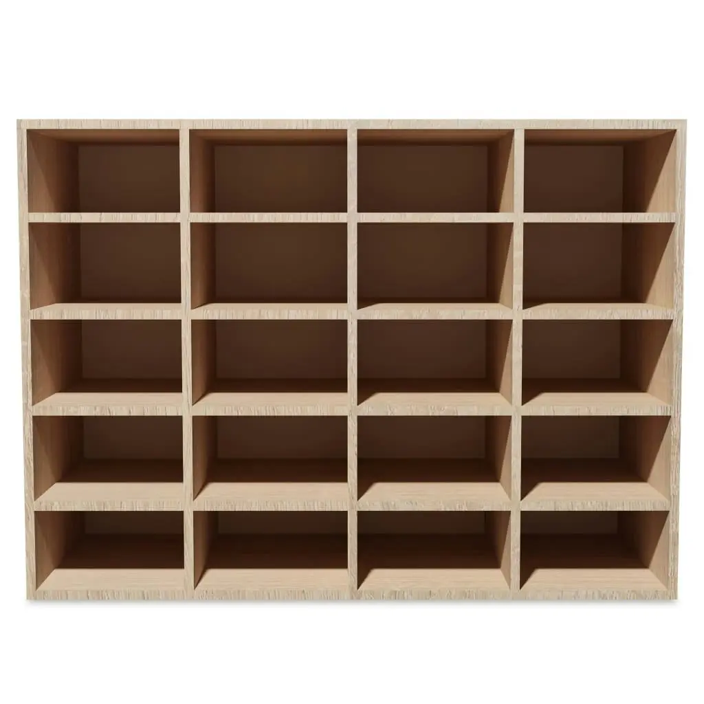 Shoe Rack Engineered Wood 92x30x67.5 cm Oak 244885