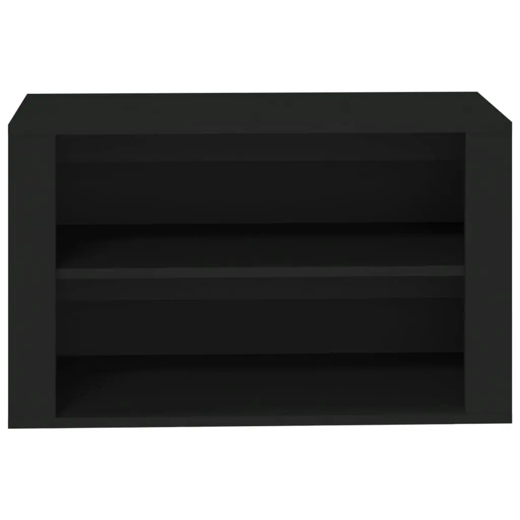 Shoe Rack Black 75x35x45 cm Engineered Wood 816897