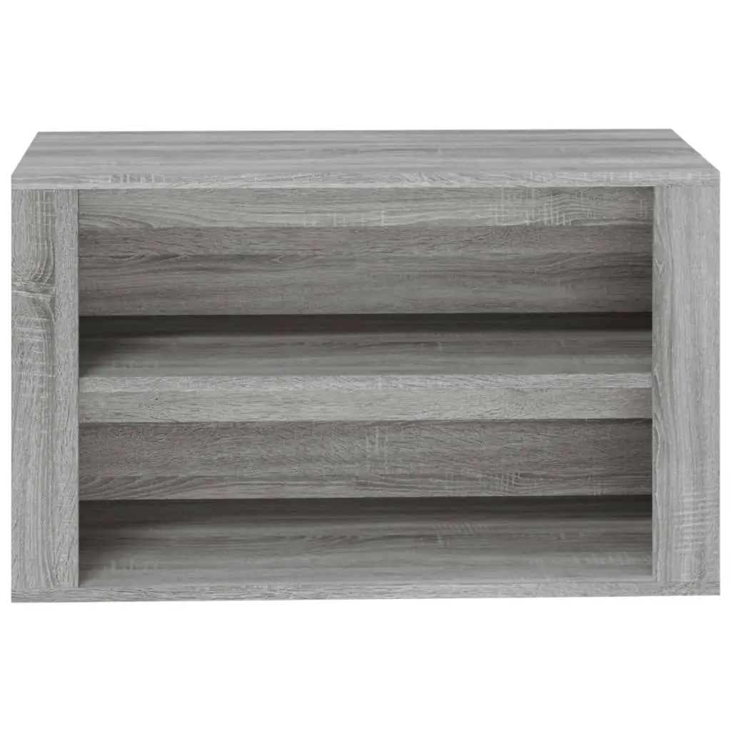 Shoe Rack Grey Sonoma 75x35x45 cm Engineered Wood 816902