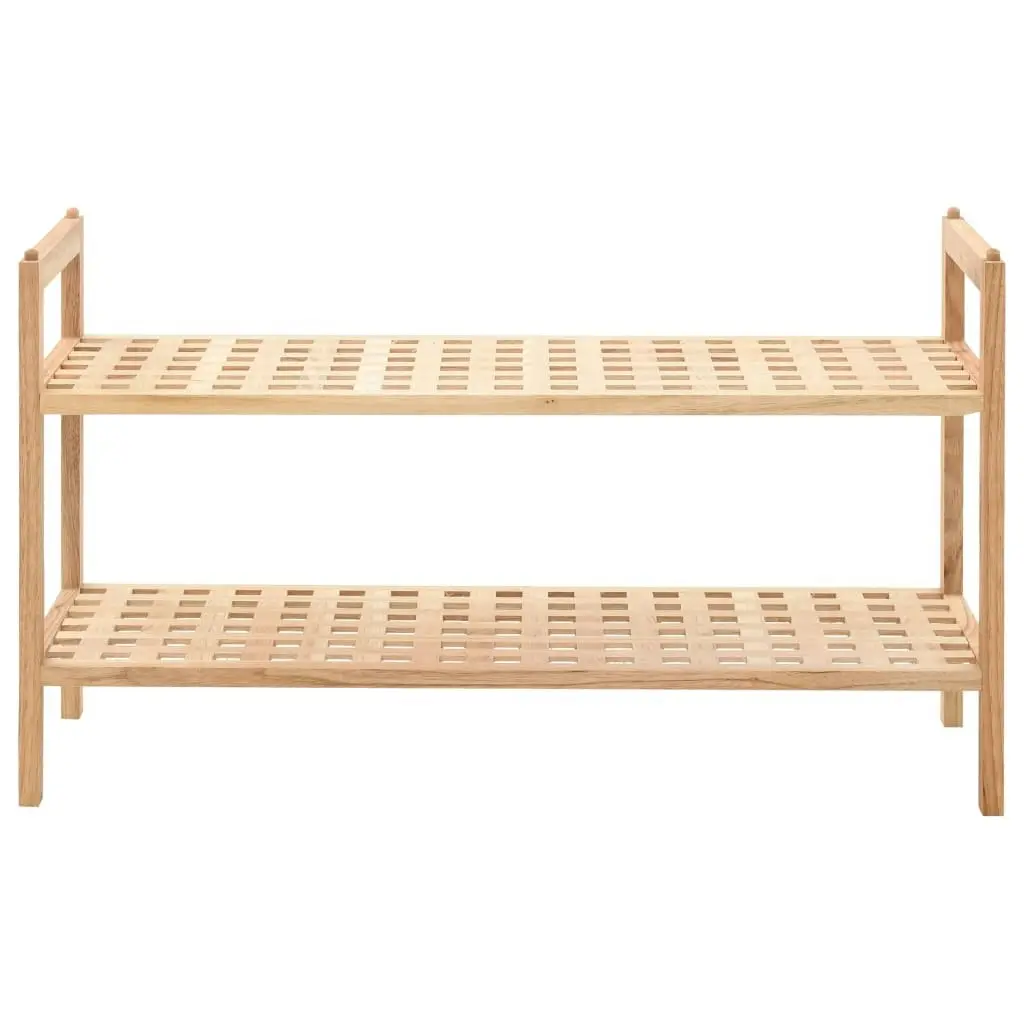 Shoe Rack Solid Walnut Wood 69x26x40 cm 247102