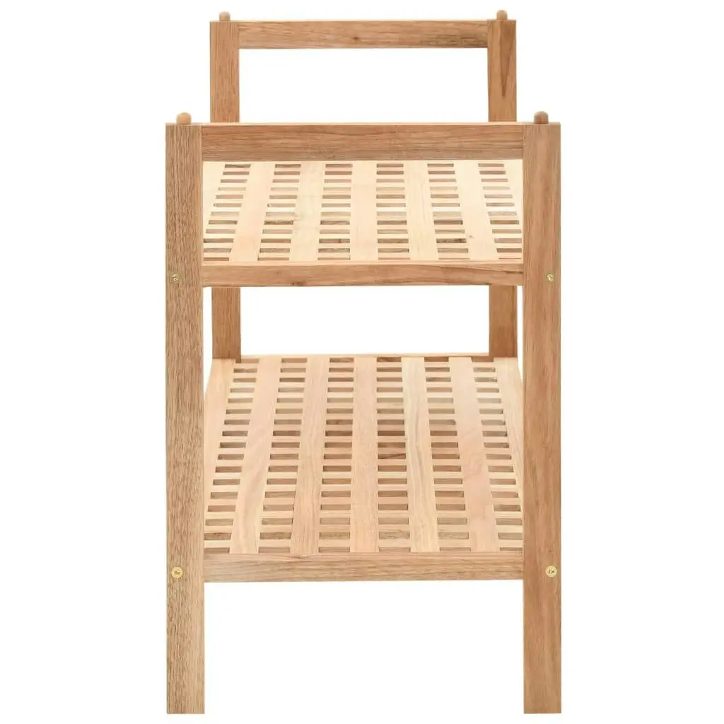 Shoe Rack Solid Walnut Wood 69x26x40 cm 247102