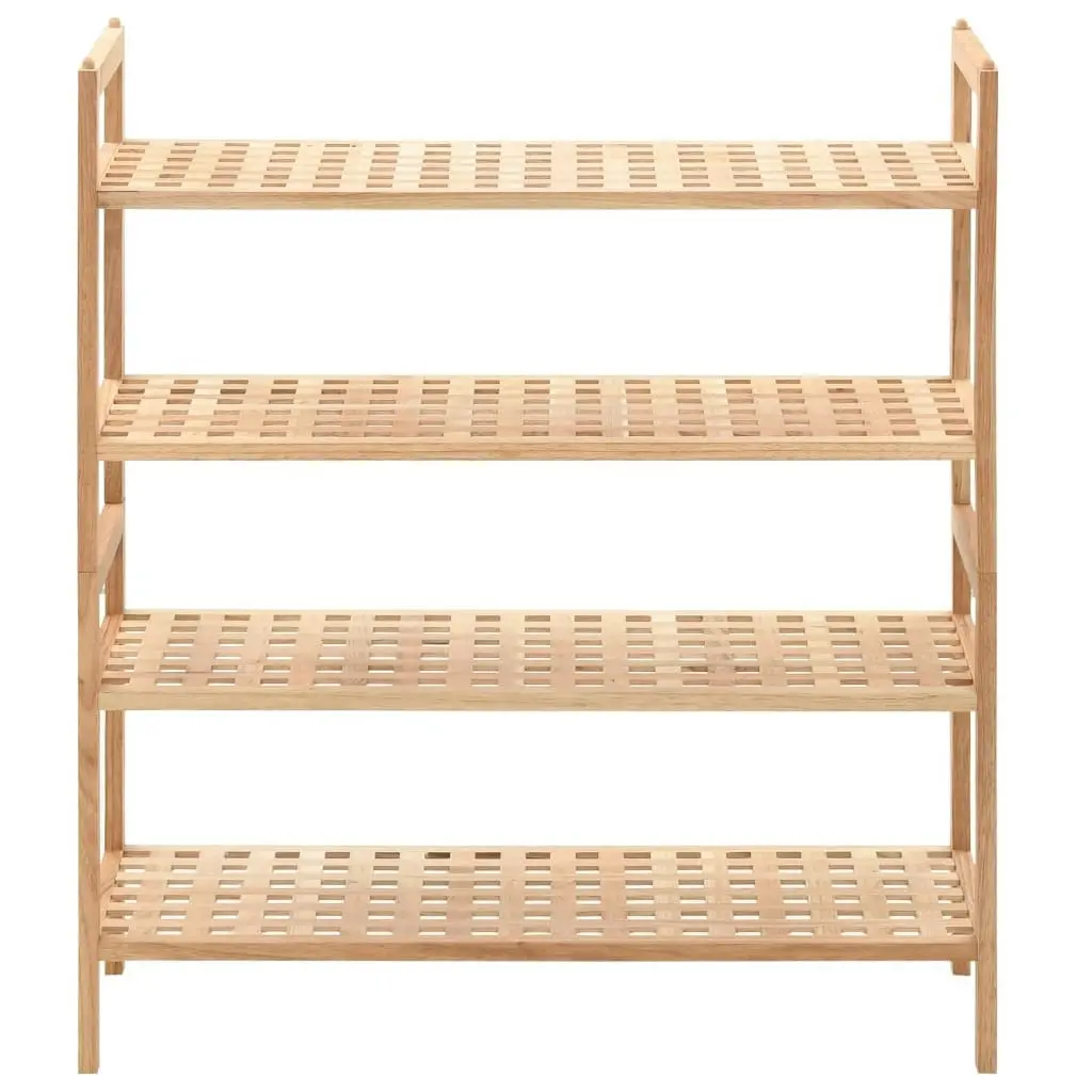 Shoe Rack Solid Walnut Wood 69x26x81 cm 247103