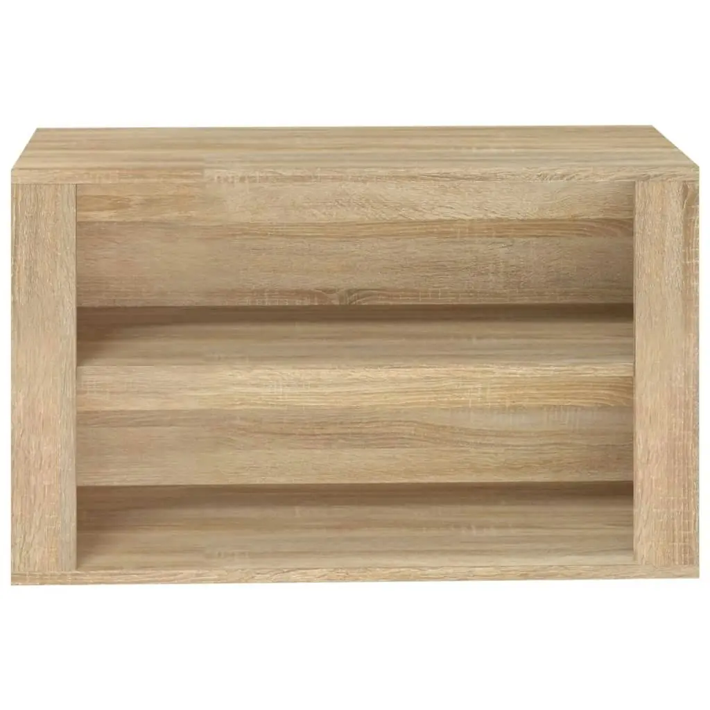 Shoe Rack Sonoma Oak 75x35x45 cm Engineered Wood 816899