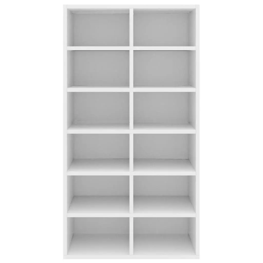 Shoe Rack White 54x34x100.5 cm Engineered Wood 800396