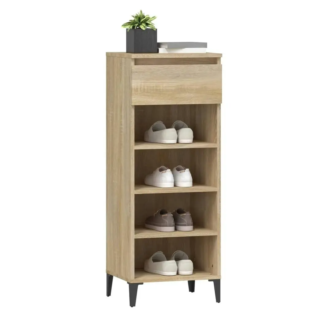 Shoe Rack Sonoma Oak 40x36x105 cm Engineered Wood 819783