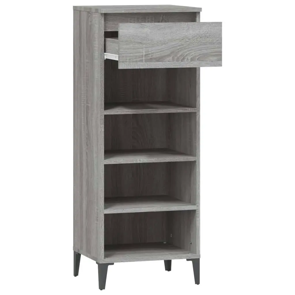 Shoe Rack Grey Sonoma 40x36x105 cm Engineered Wood 819786