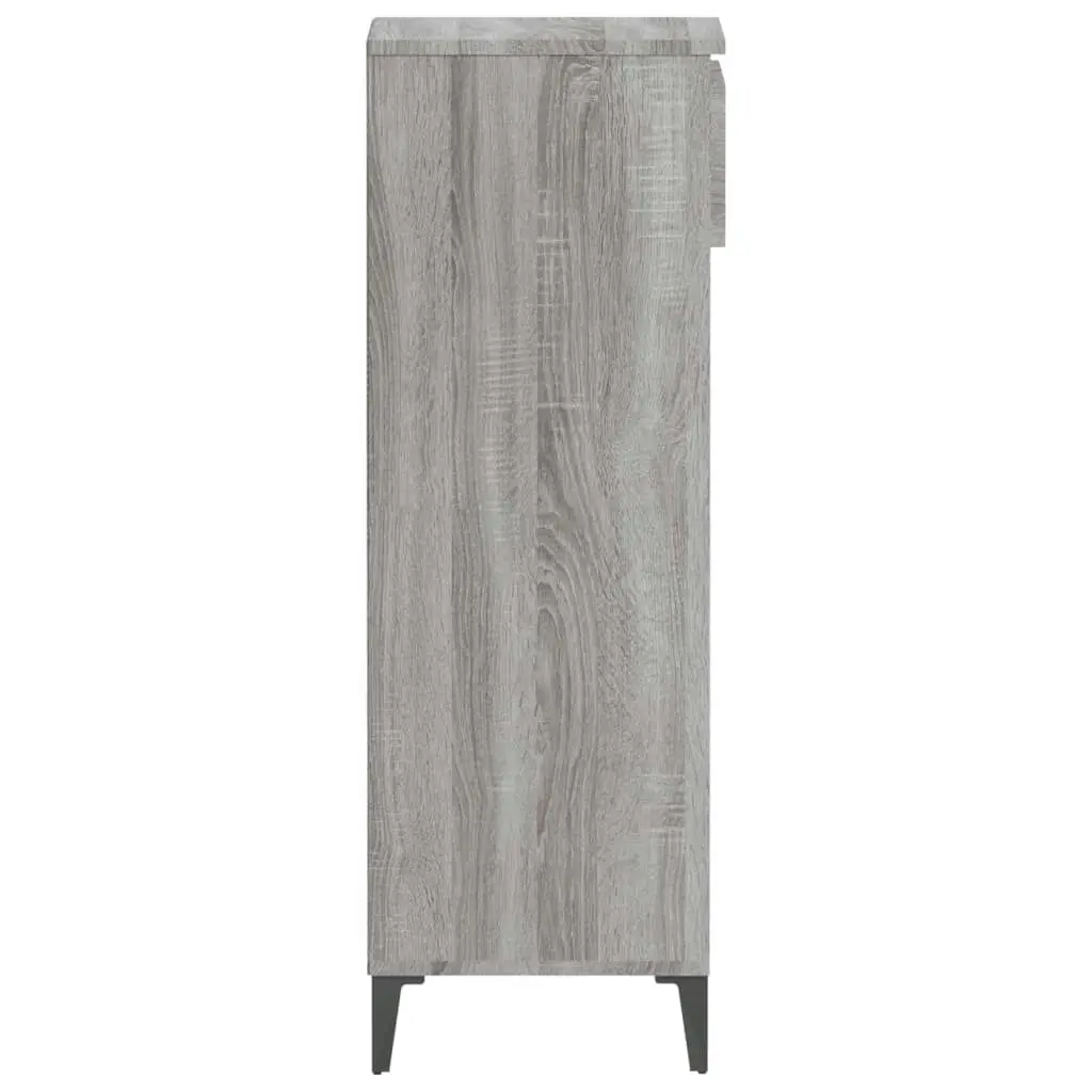 Shoe Rack Grey Sonoma 40x36x105 cm Engineered Wood 819786