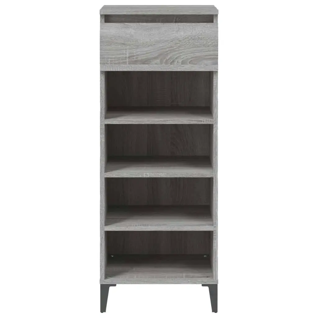 Shoe Rack Grey Sonoma 40x36x105 cm Engineered Wood 819786