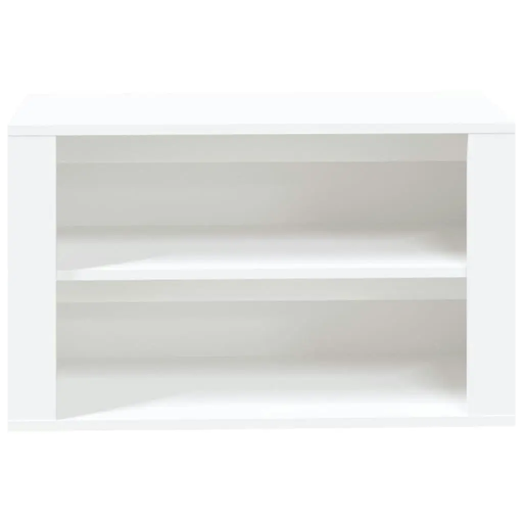 Shoe Rack White 75x35x45 cm Engineered Wood 816896