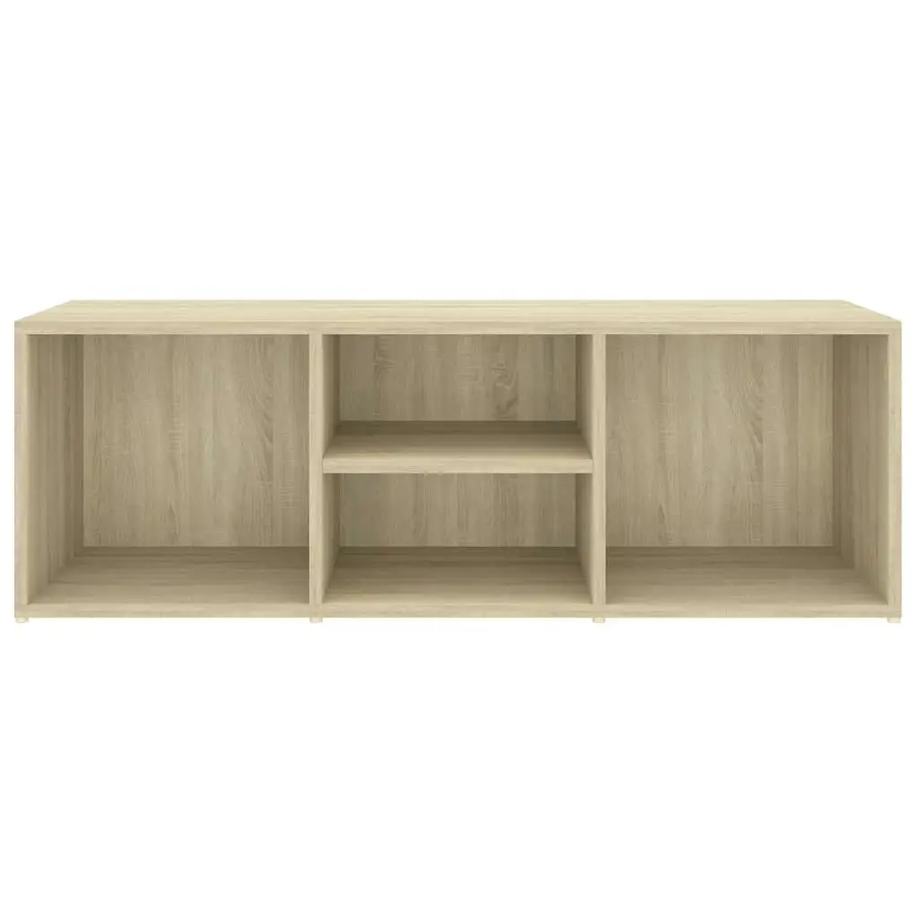 Shoe Storage Bench Sonoma Oak 105x35x35 cm Engineered Wood 804466