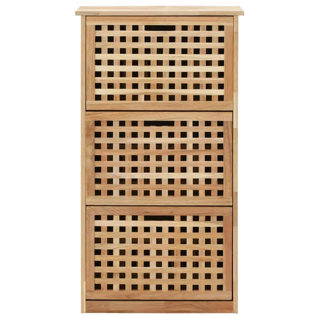 Shoe Storage Cabinet 55x20x104 cm Solid Walnut Wood 247600