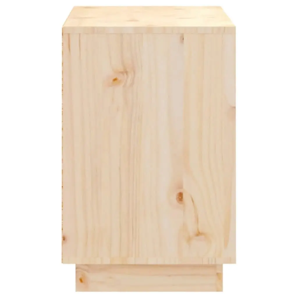 Shoe Cabinet 110x34x52 cm Solid Wood Pine 814444