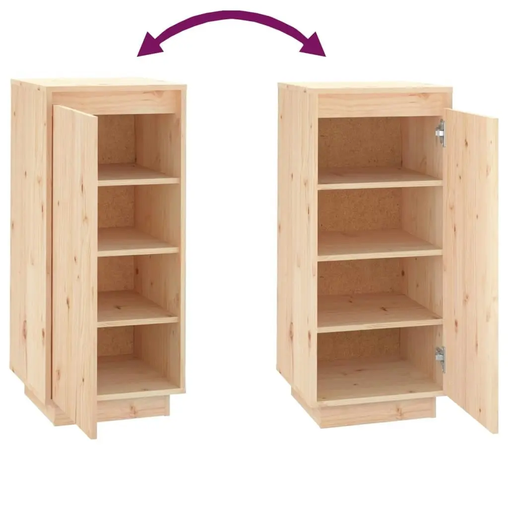 Shoe Cabinet 35x35x80 cm Solid Wood Pine 813535