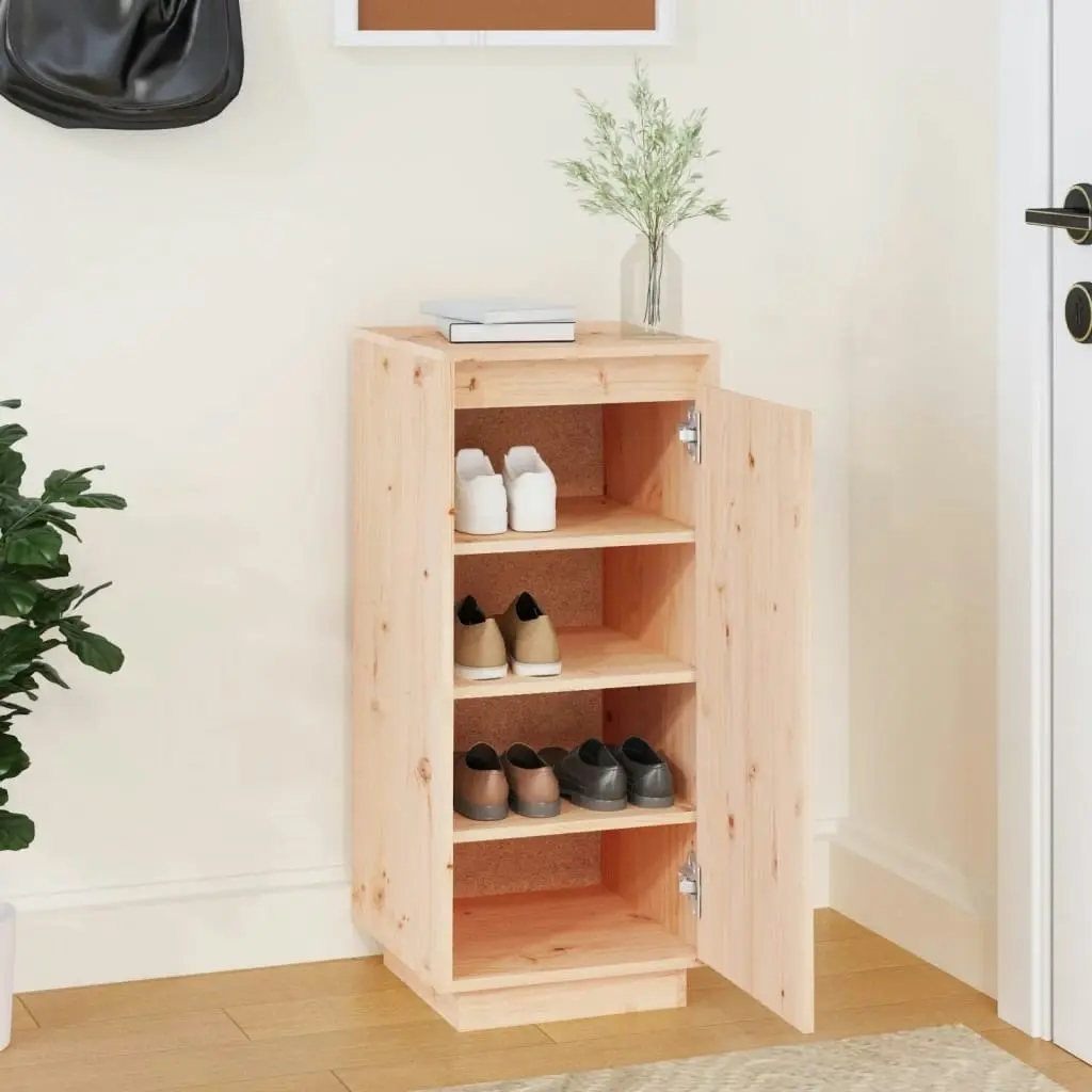 Shoe Cabinet 35x35x80 cm Solid Wood Pine 813535