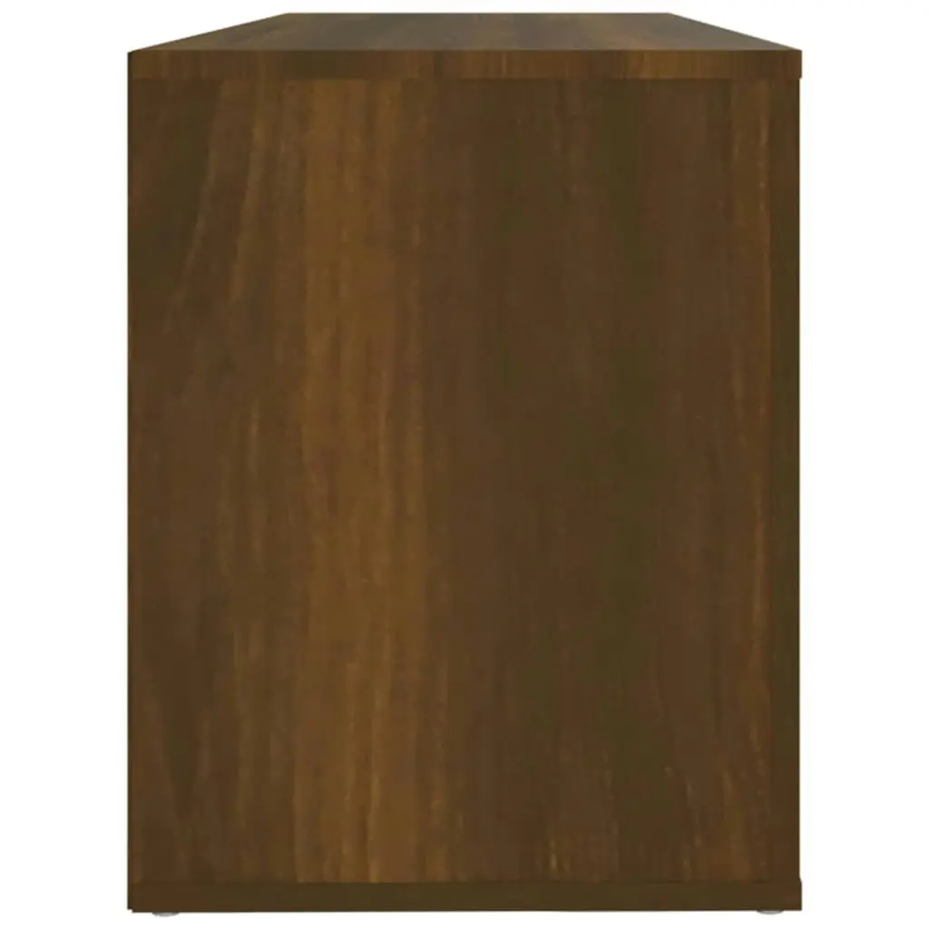 Shoe Cabinet Brown Oak 100x35x45 cm Engineered Wood 816927