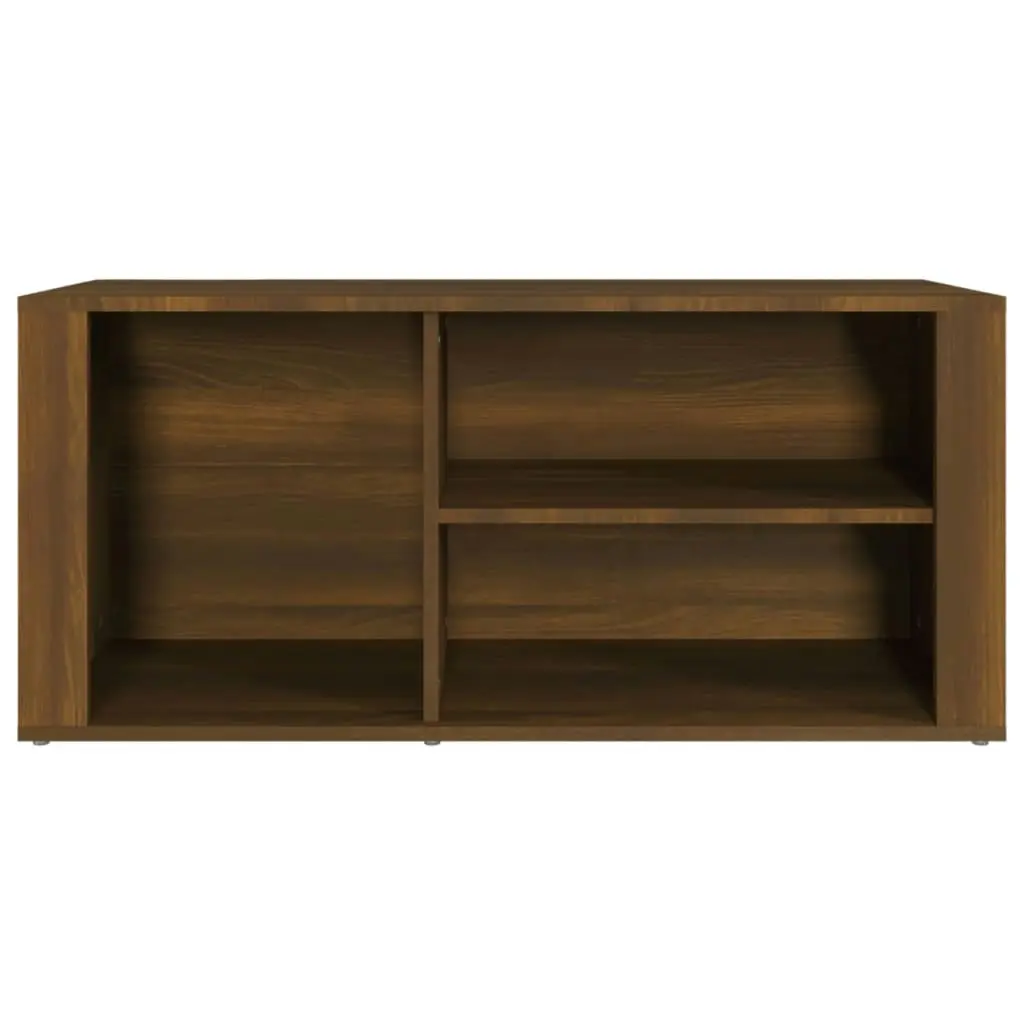 Shoe Cabinet Brown Oak 100x35x45 cm Engineered Wood 816927