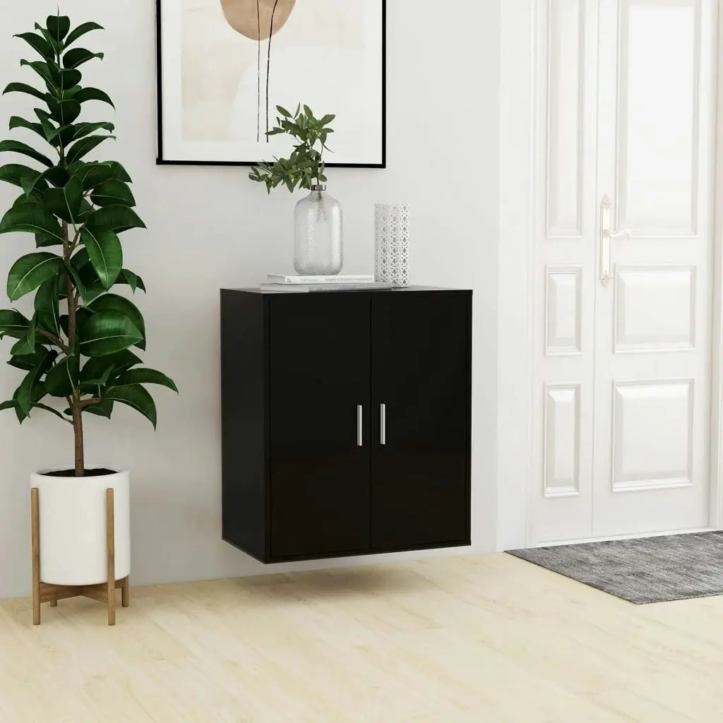 Shoe Cabinet Black 60x35x70 cm Engineered Wood 808919