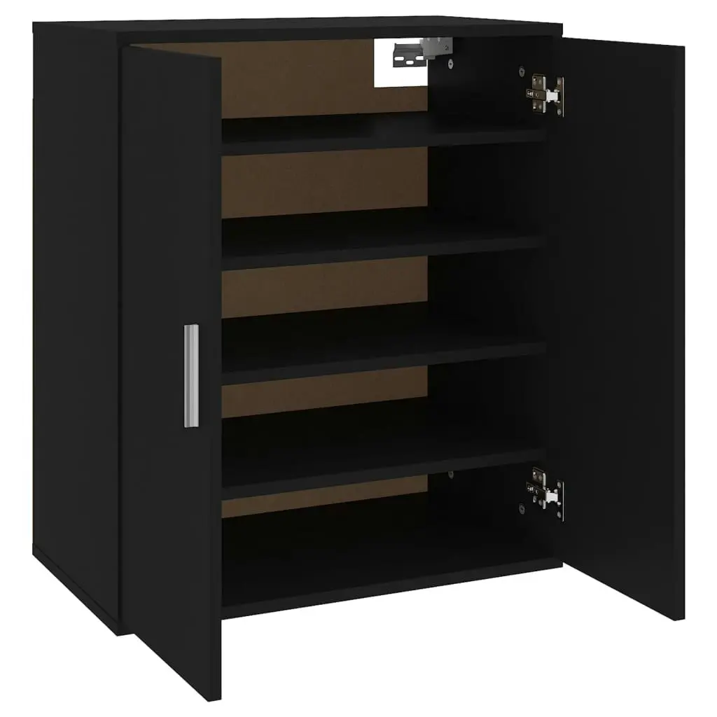 Shoe Cabinet Black 60x35x70 cm Engineered Wood 808919