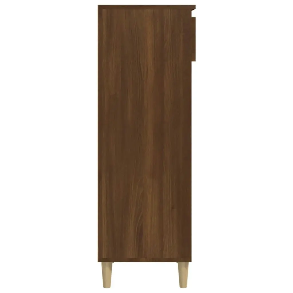 Shoe Cabinet Brown Oak 40x36x105 cm Engineered Wood 819779