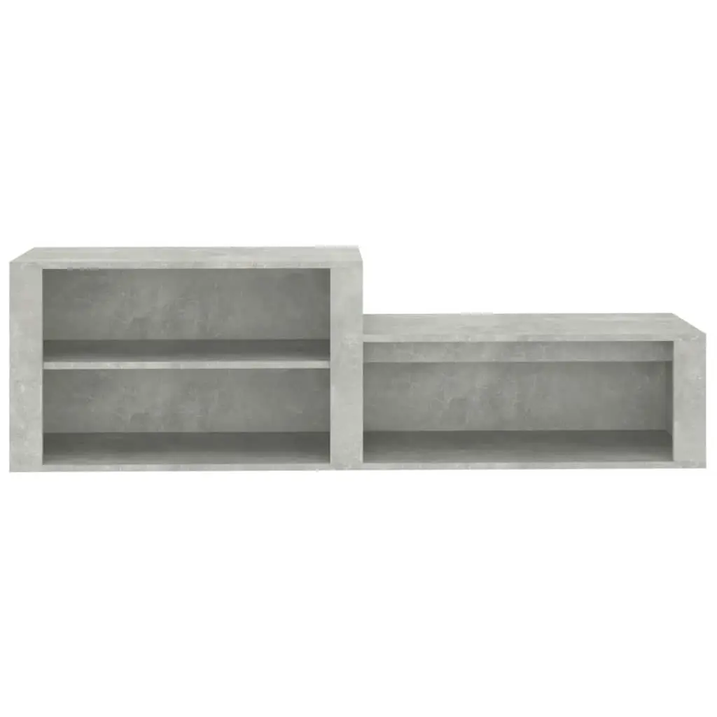 Shoe Cabinet Concrete Grey 150x35x45 cm Engineered Wood 816916