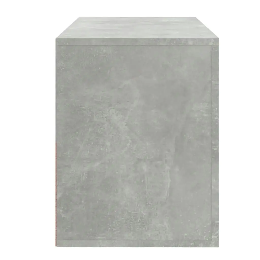 Shoe Cabinet Concrete Grey 80x35x45 cm Engineered Wood 816756