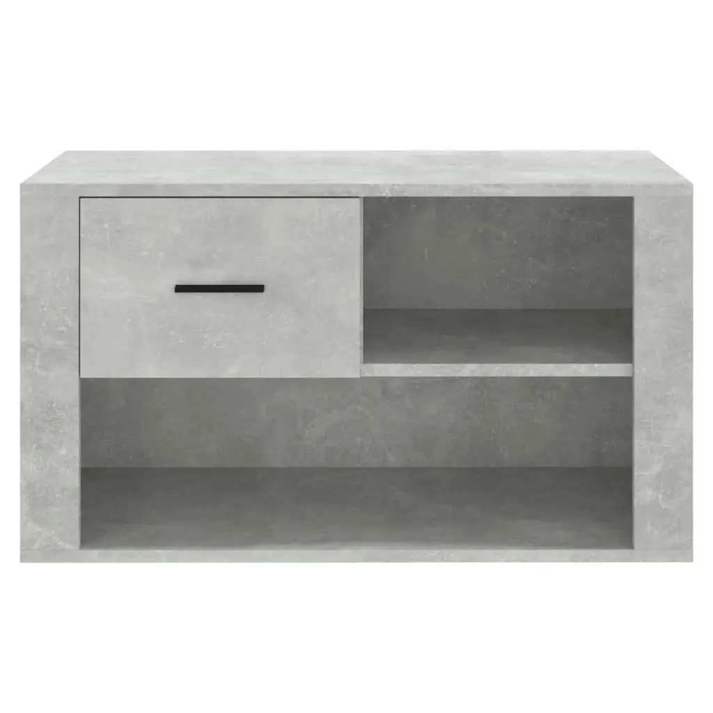 Shoe Cabinet Concrete Grey 80x35x45 cm Engineered Wood 816756