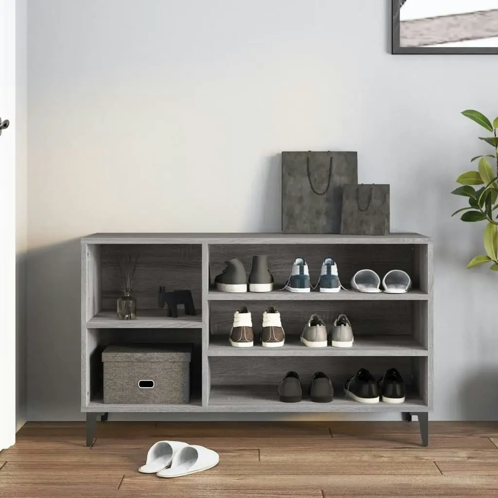 Shoe Cabinet Grey Sonoma 102x36x60 cm Engineered Wood 819754