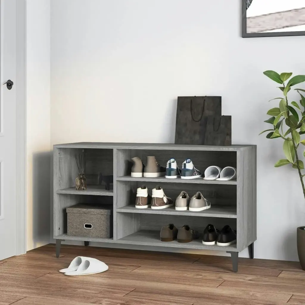 Shoe Cabinet Grey Sonoma 102x36x60 cm Engineered Wood 819754