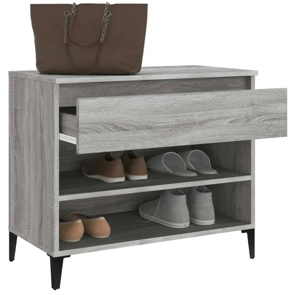 Shoe Cabinet Grey Sonoma 70x36x60 cm Engineered Wood 819770