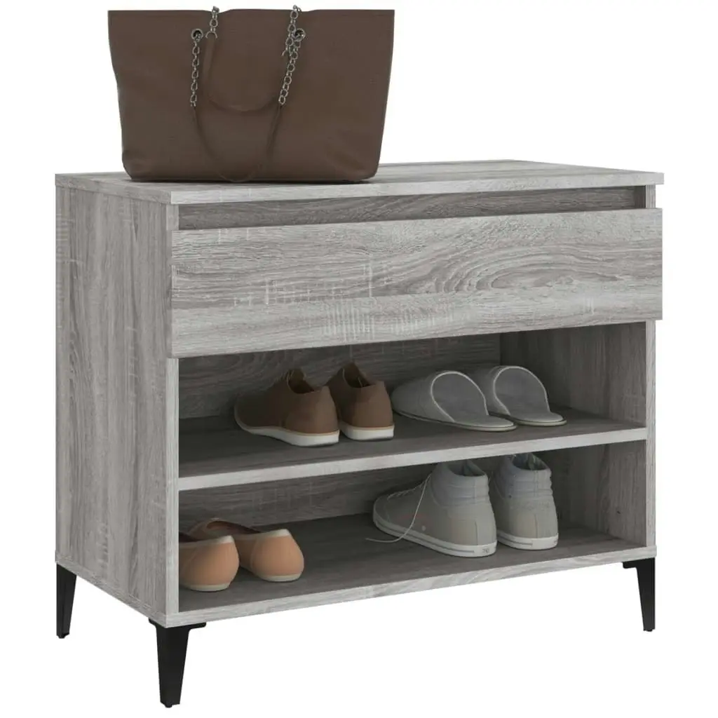 Shoe Cabinet Grey Sonoma 70x36x60 cm Engineered Wood 819770