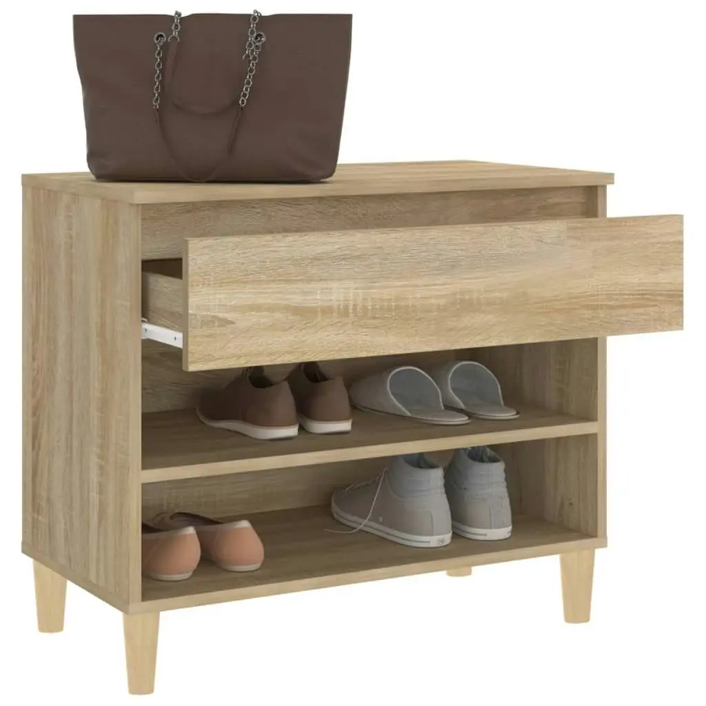 Shoe Cabinet Sonoma Oak 70x36x60 cm Engineered Wood 819759