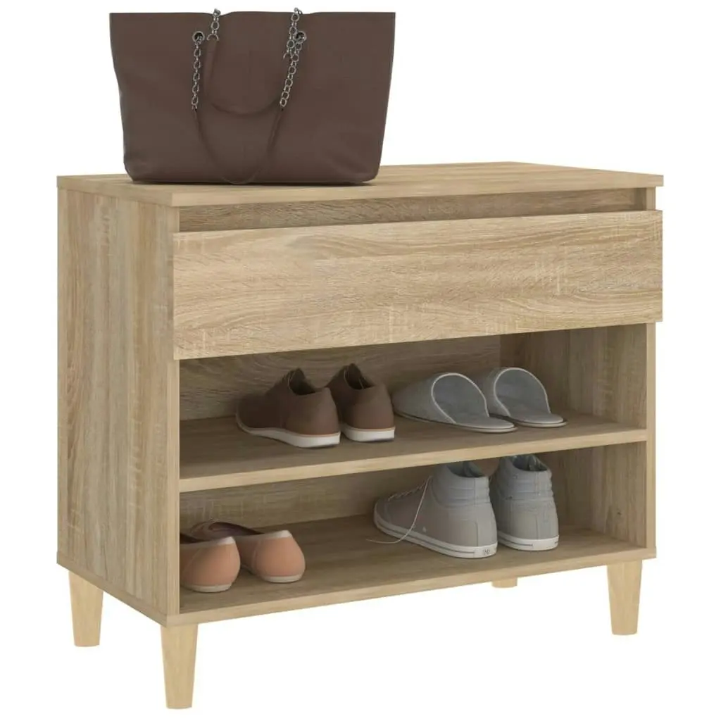 Shoe Cabinet Sonoma Oak 70x36x60 cm Engineered Wood 819759