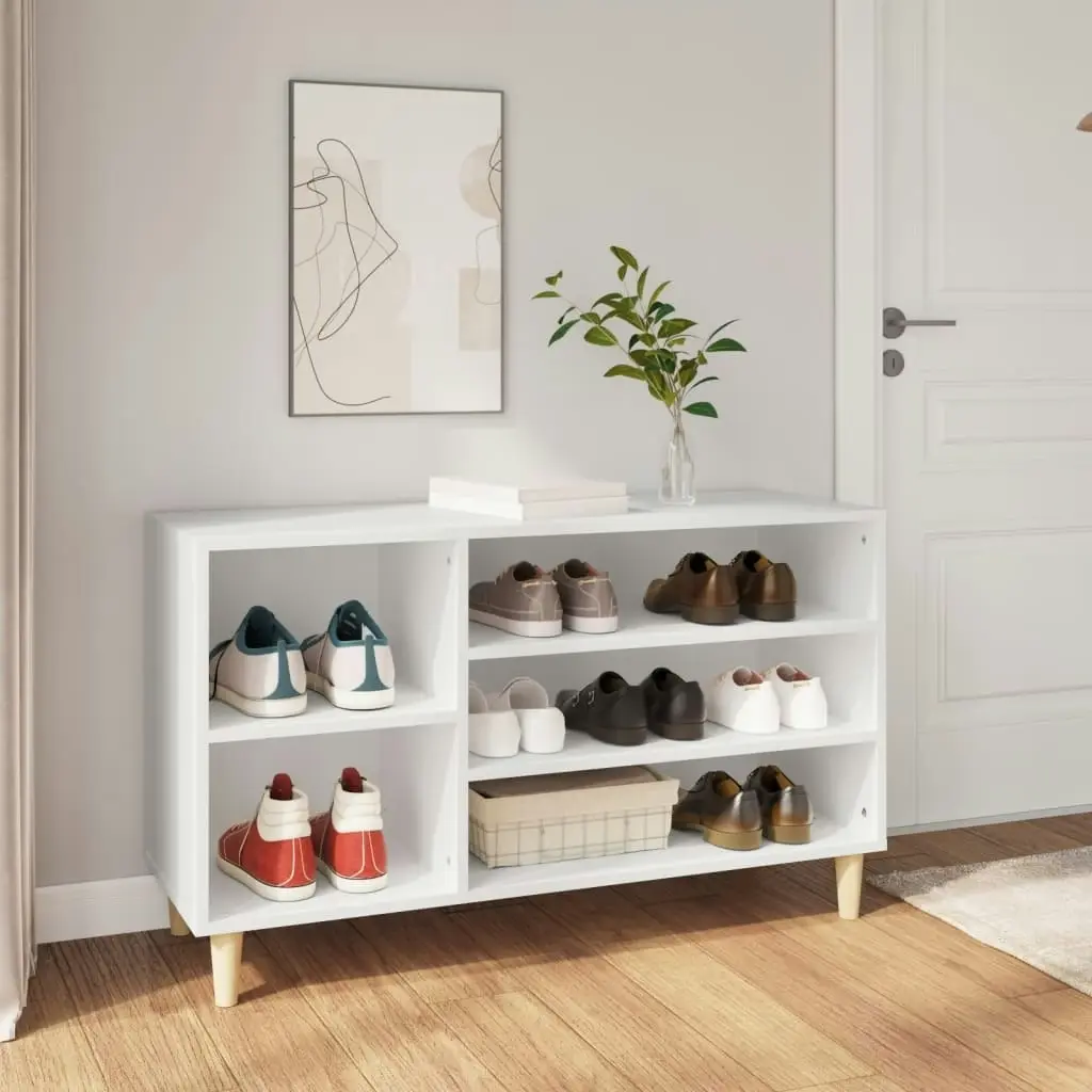 Shoe Cabinet White 102x36x60 cm Engineered Wood 819740