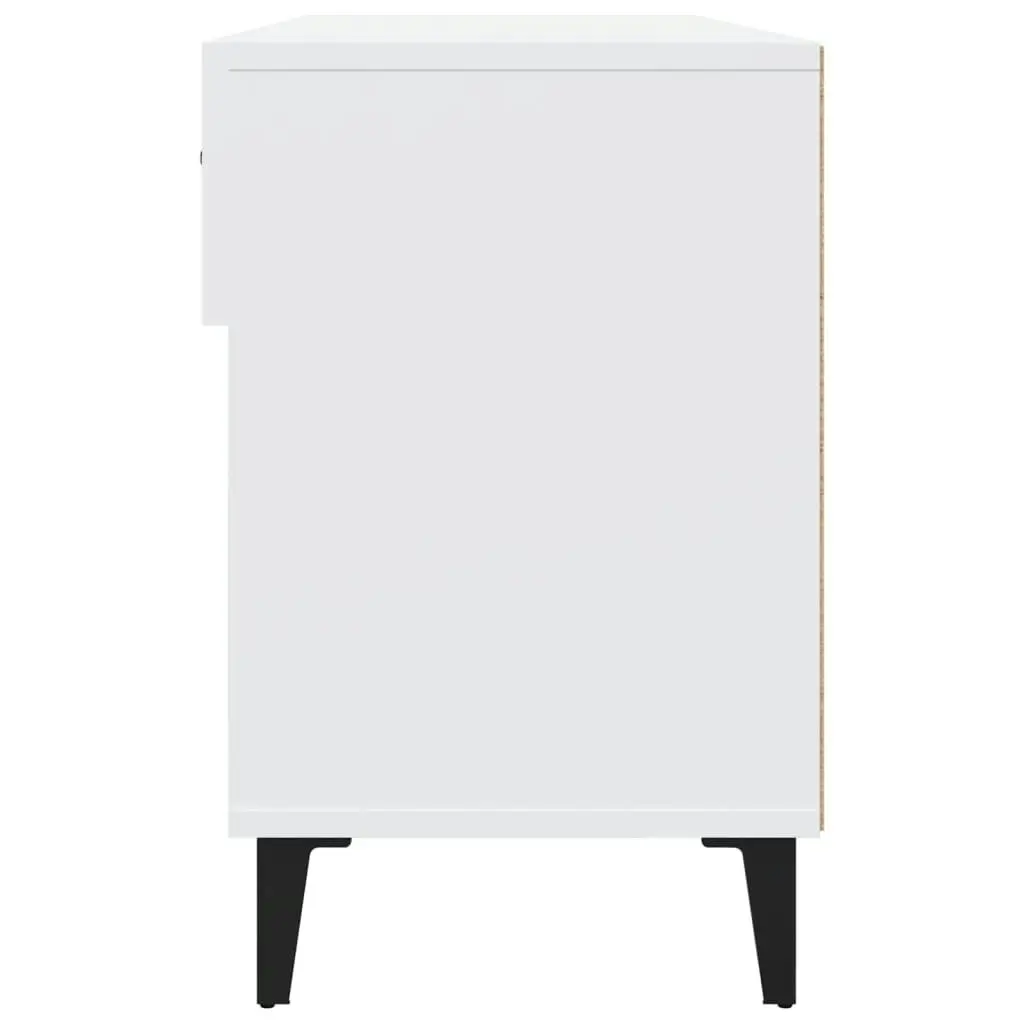 Shoe Cabinet White 102x35x55 cm Engineered Wood 812825