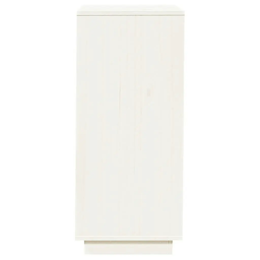 Shoe Cabinet White 35x35x80 cm Solid Wood Pine 813536