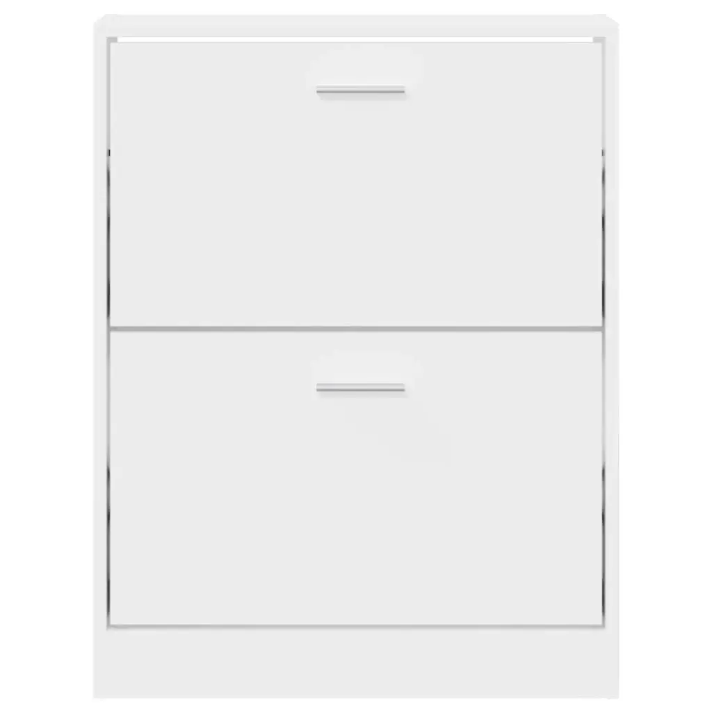 Shoe Cabinet White 59x17x81 cm Engineered Wood 342534