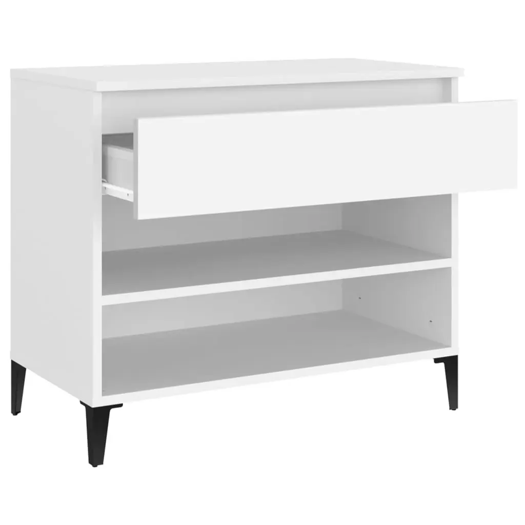 Shoe Cabinet White 70x36x60 cm Engineered Wood 819764