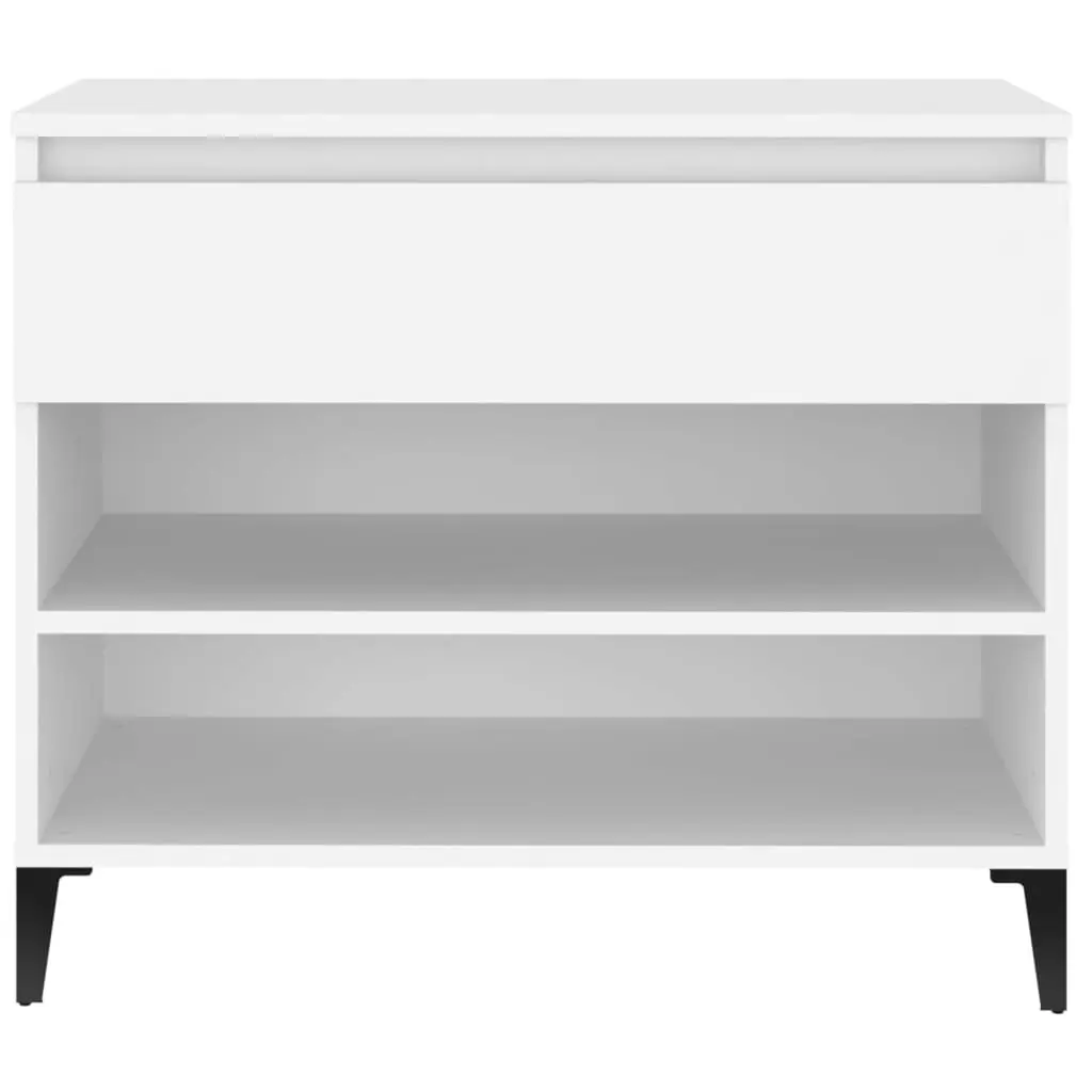 Shoe Cabinet White 70x36x60 cm Engineered Wood 819764