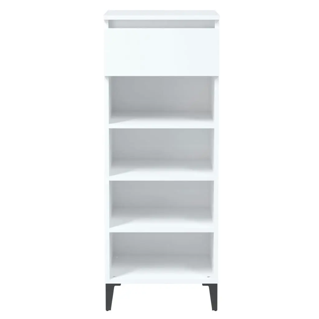 Shoe Rack White 40x36x105 cm Engineered Wood 819780