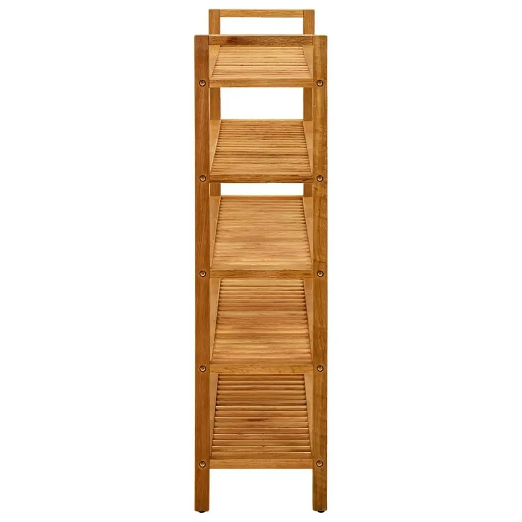 Shoe Rack with 5 Shelves 100x27x100 cm Solid Oak Wood 331751