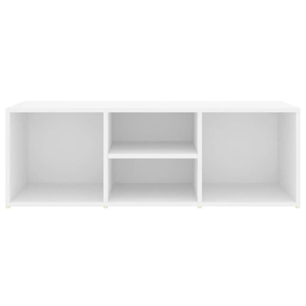 Shoe Storage Bench White 105x35x35 cm Engineered Wood 804463