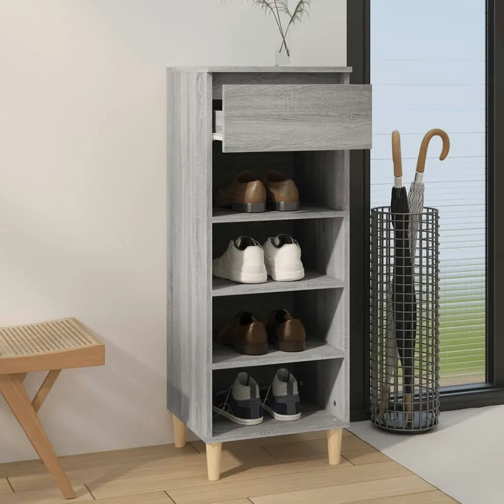 Shoe Cabinet Grey Sonoma 40x36x105 cm Engineered Wood 819778