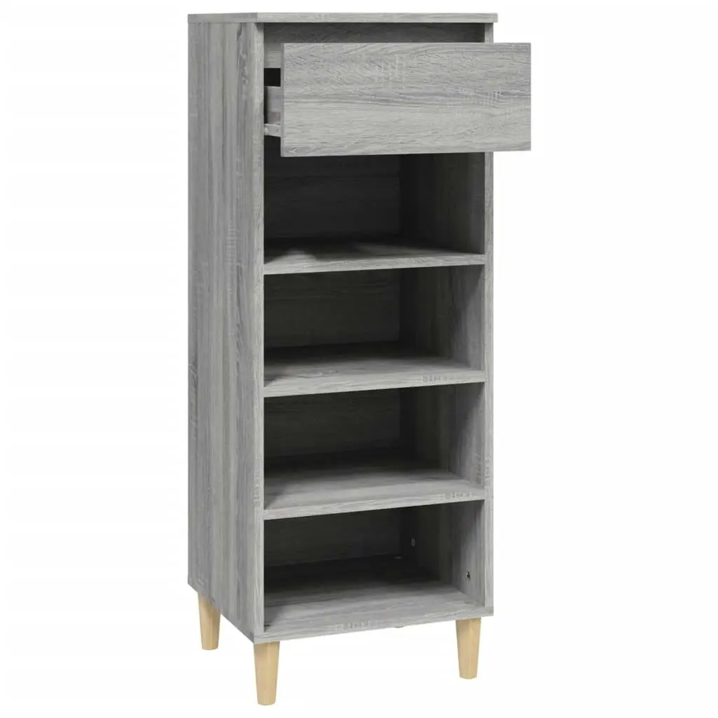 Shoe Cabinet Grey Sonoma 40x36x105 cm Engineered Wood 819778