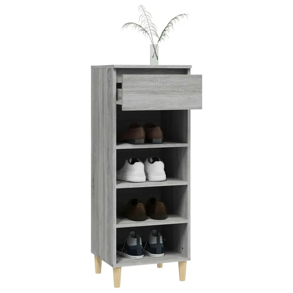 Shoe Cabinet Grey Sonoma 40x36x105 cm Engineered Wood 819778