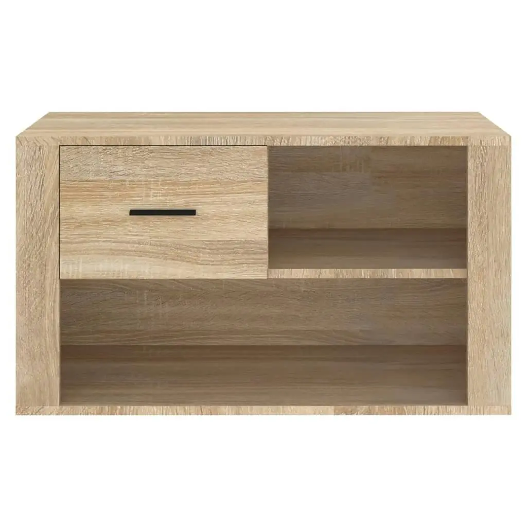 Shoe Cabinet Sonoma Oak 80x35x45 cm Engineered Wood 816755